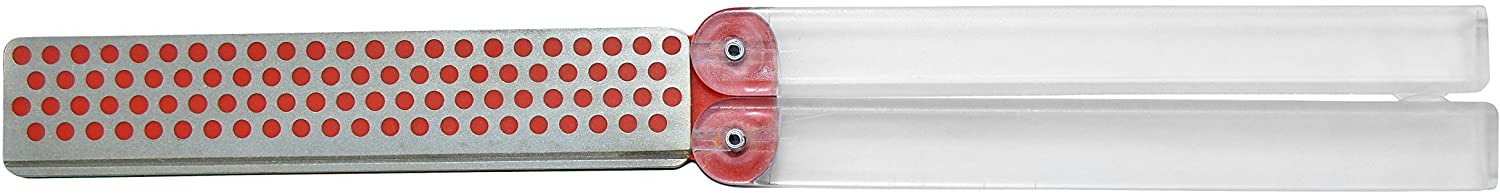 Cuda Marine Knife and Hook Sharpener, fine / extrafine, Diamond plated, Rust-proof construction, Black, 4.25" - Image 2