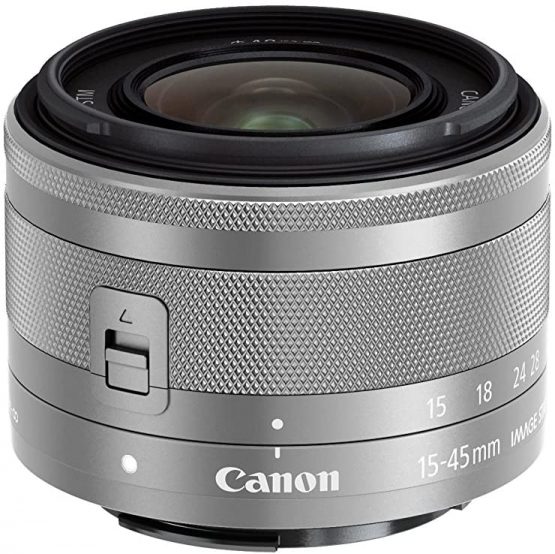 Canon CAN2581 15-45 mm F 3.5-6.3 EF-M IS STM Lens for Camera - Silver