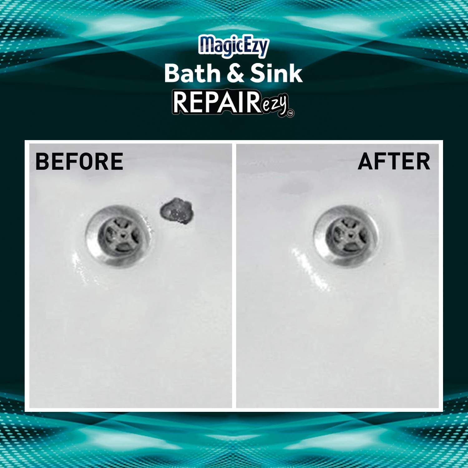 MagicEzy Bath & Sink RepairEzy (White) - Acrylic Bath Repair Kit - Image 4