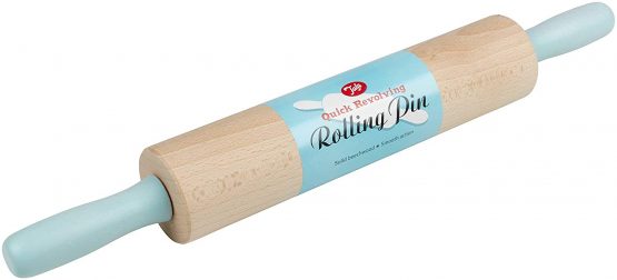 Tala FSC Certified Beechwood Revolving Rolling Pin Assorted Colours 44cm - Image 2