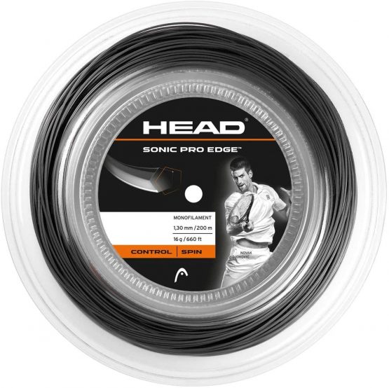 HEAD Sonic Pro Edge String Reel-Black, 1.3 mm