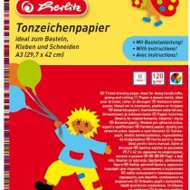 Herlitz A3 Coloured Drawing Paper Pad - 10 Sheets 229302