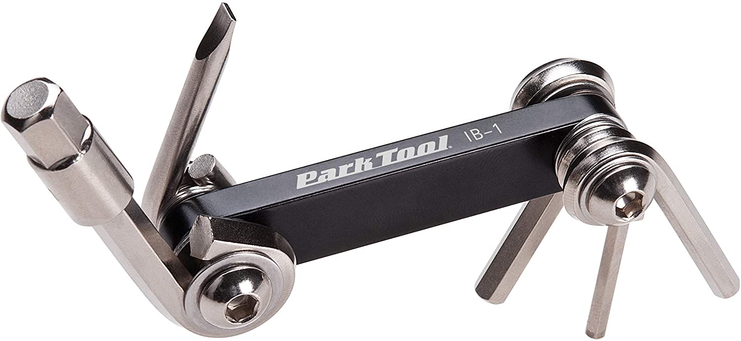 Park Tool IB-1 - I-Beam Mini Fold-Up Hex Wrench & Screwdriver Set Tool,Black - Image 2