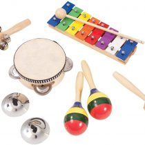 Performance Percussion Music Box includes Tambourine, Maracas and Shakers, PK07
