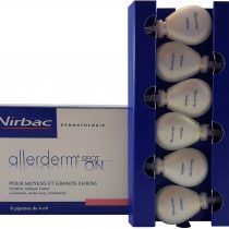 Virbac Allerderm Spot-On Pack of 6 x 4 ml Skin Care Pipettes for Dogs (+10 kg) to Support Dermatological Treatment