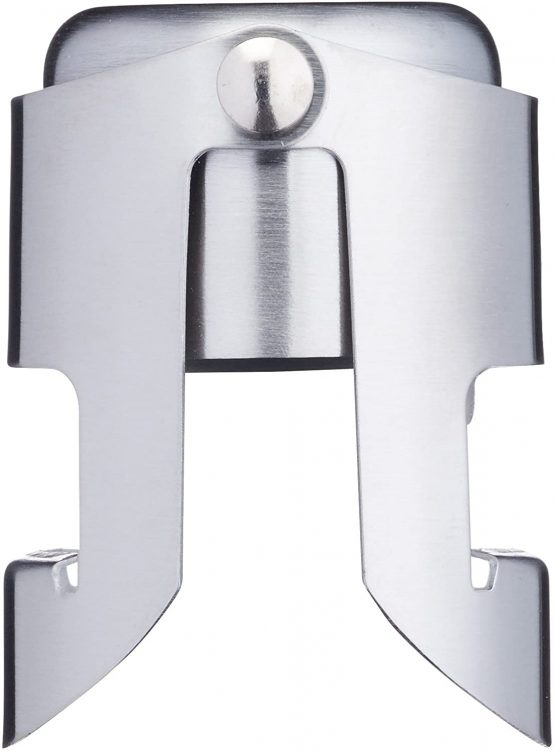 BarCraft Champagne Stopper with Luxury Polished Finish, Stainless Steel