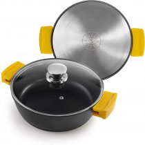 IBILI Round Dish with LID Evolution 36 cm, Cast Aluminium, Multi-Colour