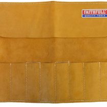 Faithfull Leather Chisel Roll - 8 Pocket