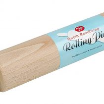 Tala FSC Certified Beechwood Revolving Rolling Pin Assorted Colours 44cm
