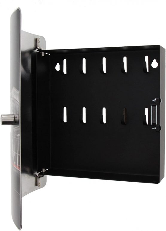 Burg-Wächter Stainless Steel Door Wall Key Box with 10 Hooks Practical Magnetic Closure Printed, 240 mm 6204/10 Ni Berlin Night - Image 4