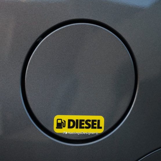 HastingsDesigner 2x DIESEL FUEL Laminated Weatherproof Car,Van,Taxi,Bus Vinyl Label Stickers - Image 3