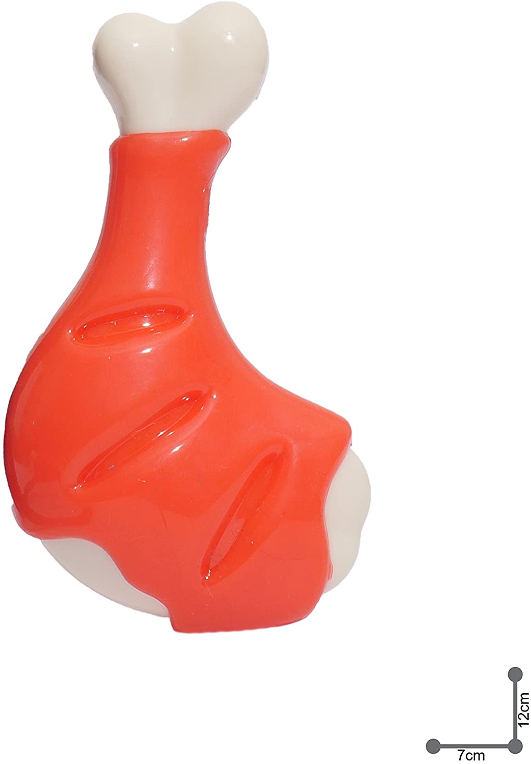 Rosewood Meaty Chicken Takeaway Leg Tough Dog Toy, Red, S (Pack of 1) - Image 4