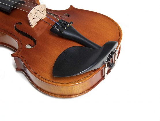 PURE GEWA Violin Set EW Ebony 1/2 set-upped with chin rest, tailpiece with fine tuners, bow, rosin, case with carrying strap - Image 4