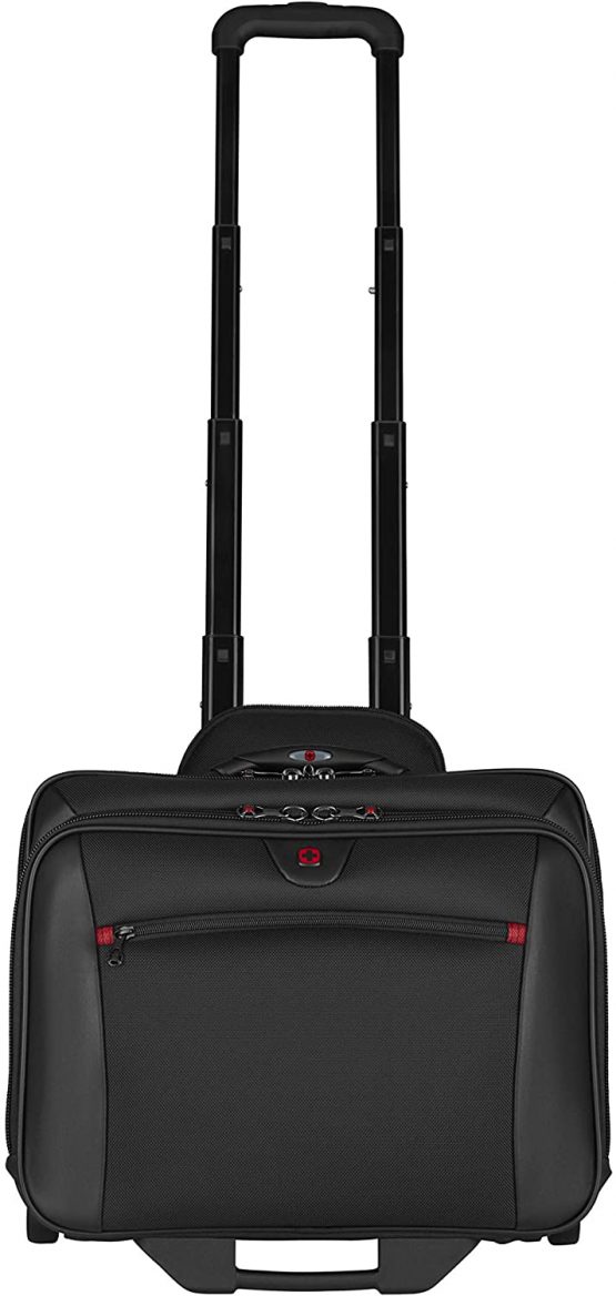 Wenger 600661 POTOMAC 17 Inch 2-Piece Business Wheeled Laptop Briefcase, Padded laptop compartment with Matching 15.4 Inch Laptop Case in Black {23 Litre} - Image 3