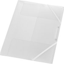 Herlitz 1948652 Elasticated Folder with 3 Flaps and 2 Elasticated Sides A4, PP, transluzent Clear