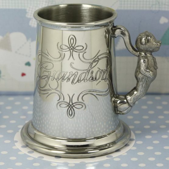 English Pewter Company Grandson Pewter Child's Cup Christening Baptism Mug [BG70] - Image 4