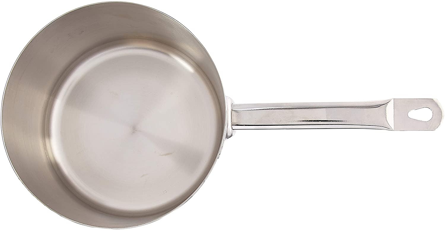 Paderno World Cuisine "Grand Gourmet Stainless-steel 4-1/4-Quart Sauce Pan, Silver - Image 3