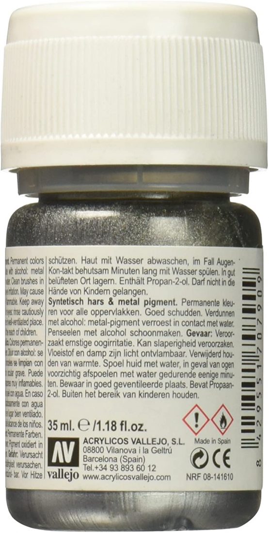 AV Vallejo Model Color -Silver (Metals 35ml) - Image 3