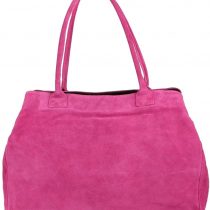 Girly Handbags Italian Suede Leather Expandable Shoulder Bag