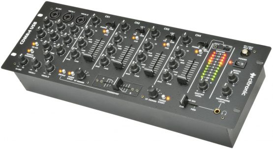 Citronic | CDM8: 4 USB 19-Inch 14 Input Rack DJ Mixer with 4 Channels