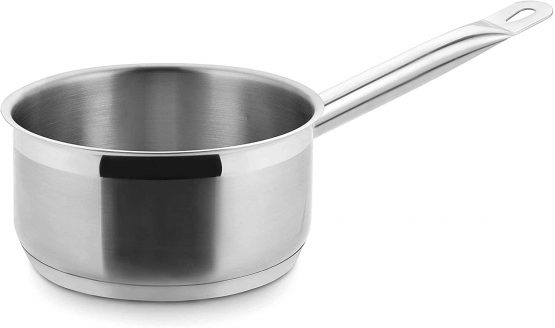 LACOR Eco-Chef Saute Pan, Stainless Steel, Silver, 14 x 7.5 cm