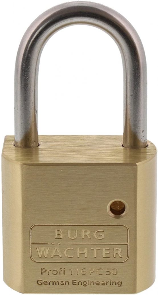 Burg-Guardian padlock carcass without brass cylinder, 1 piece, 116 pcs 50 stainless steel - Image 2