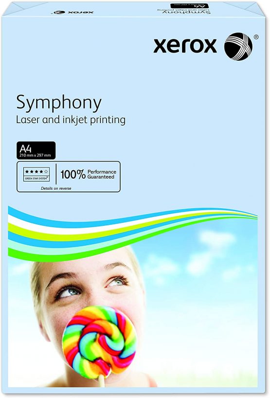 Xerox Symphony Coloured Paper Multifunctional Ream-Wrapped 80gsm A4 Blue Ref 003R93967 [500 Sheets] - Image 2