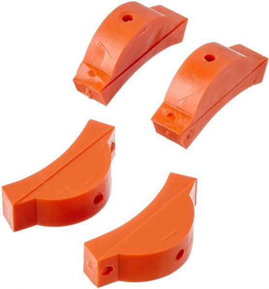 Bahco BH2650 B Spare Pair of Inserts for Connector Plier, Silver/Orange