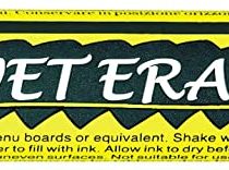 Pentel Wet Erase Chalk Marker Medium Tip - Yellow (Pack of 12)
