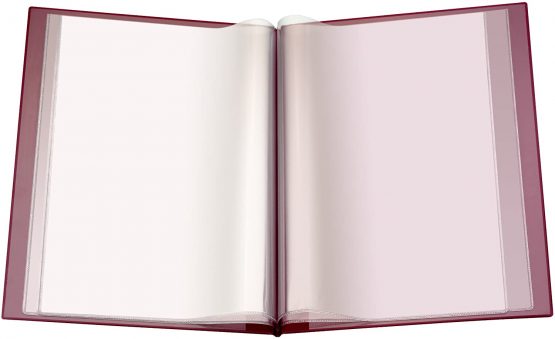 Herlitz 10066645 Menu Folder A4 Plastic Wine Red (German Text) - Image 2
