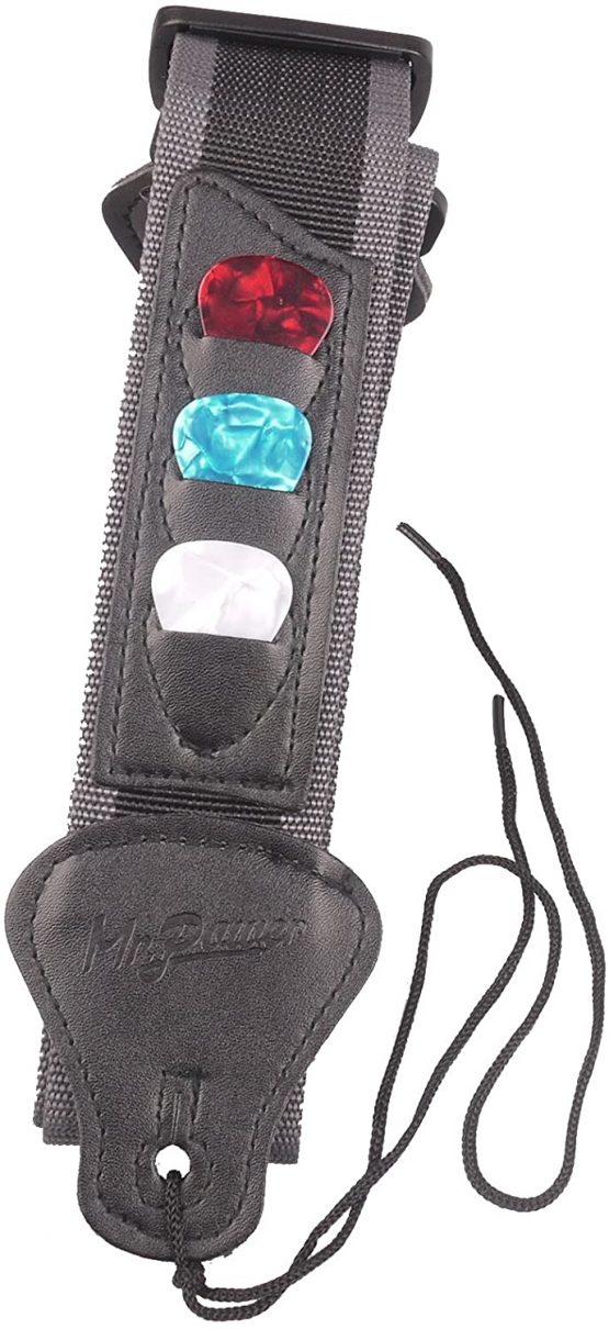 Mrr Guitar Strap with 3 Pick Holders for Electric/Acoustic Guitar - Image 4