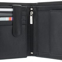Mala Leather ORIGIN Collection Leather Bi-Fold Wallet With RFID Protection 111_5 Black