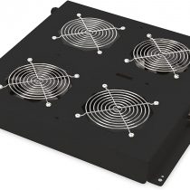 Digitus NWSZ Dachlüftereinheit für Netzwerkschränke 2 Lüfter, Schalter, Thermostat, 276m³ zirk./h Farbe black RAL 9