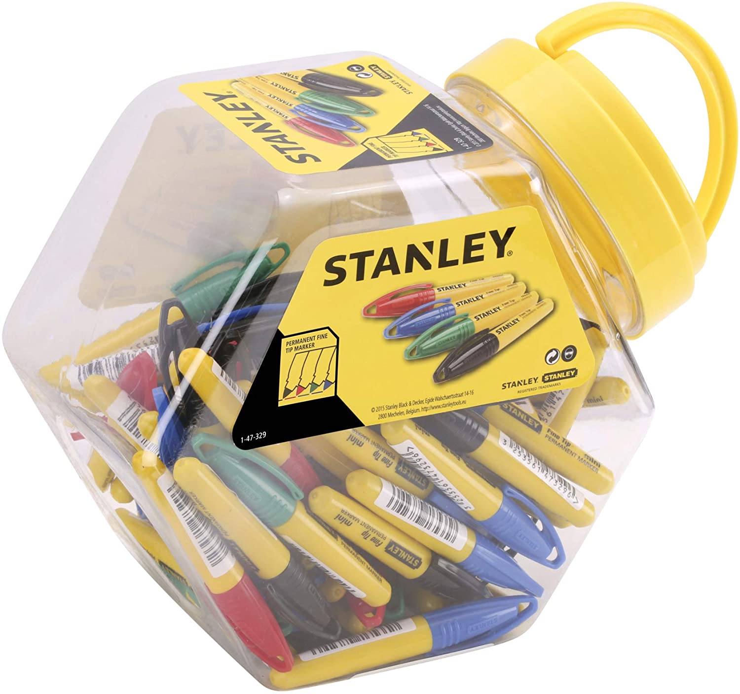 Stanley Mini Fine Tip Pen STA147329, Black, Blue, Green, Red - Image 4