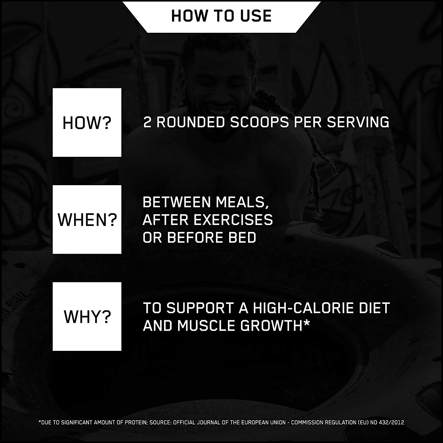 Optimum Nutrition Serious Mass Protein Powder High Calorie Mass Gainer with Vitamins, Creatine and Glutamine, Vanilla - Image 4