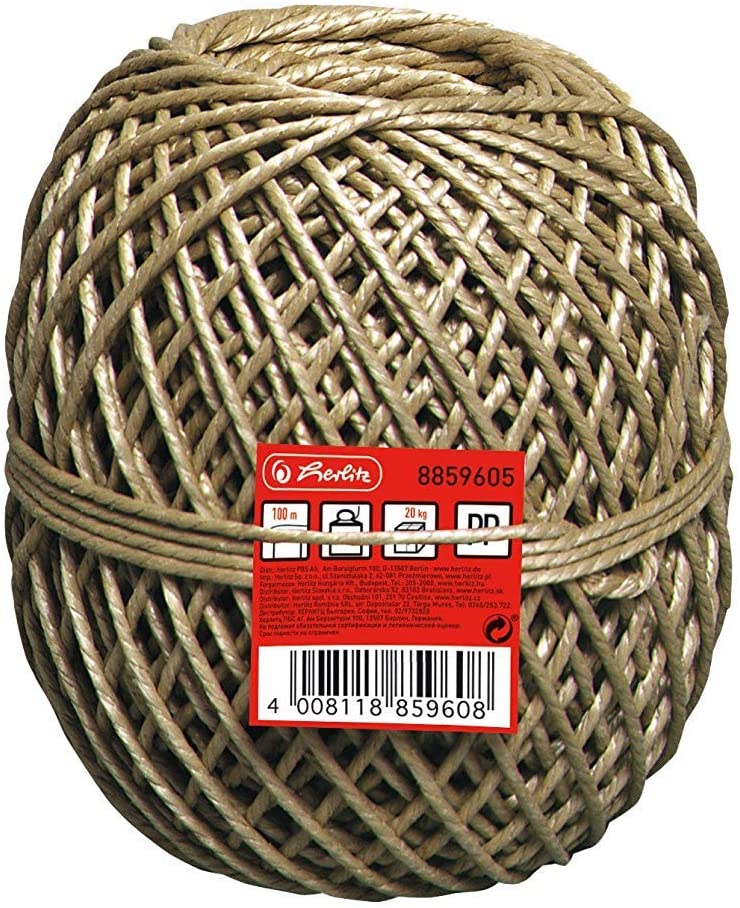 Herlitz 100m Ball of String, Brown