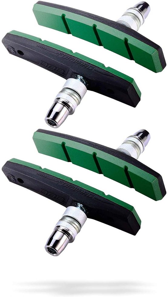 Bbb Cycling Unisex's BBS-04E EStop Quality Brake Shoes for Electric Bikes, 2 Pairs (4 Pieces), E
