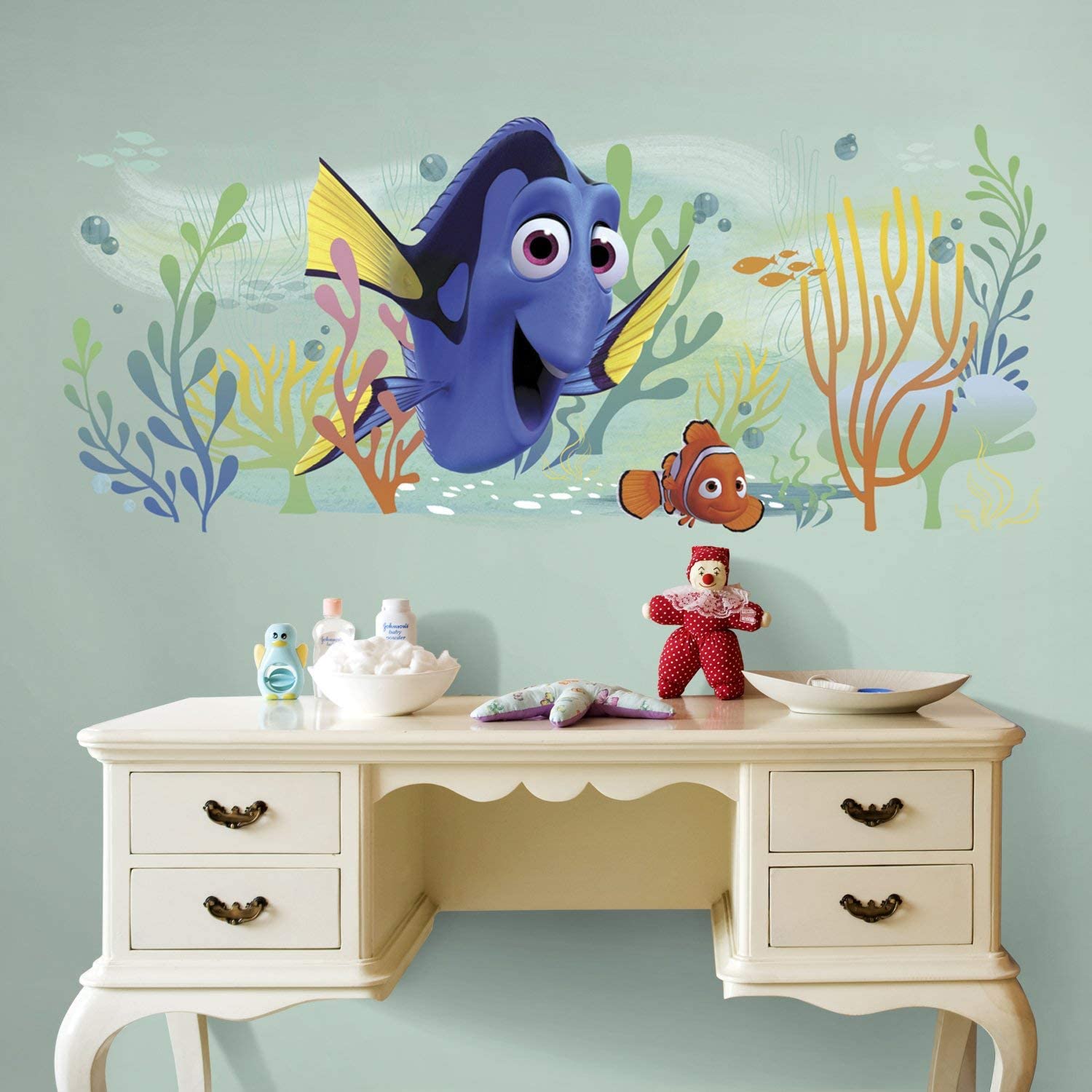 RoomMates Finding Wall Stickers-Nemo & Dory, Vinyl, Multi-Colour, 151 x 93 x 151 cm - Image 3