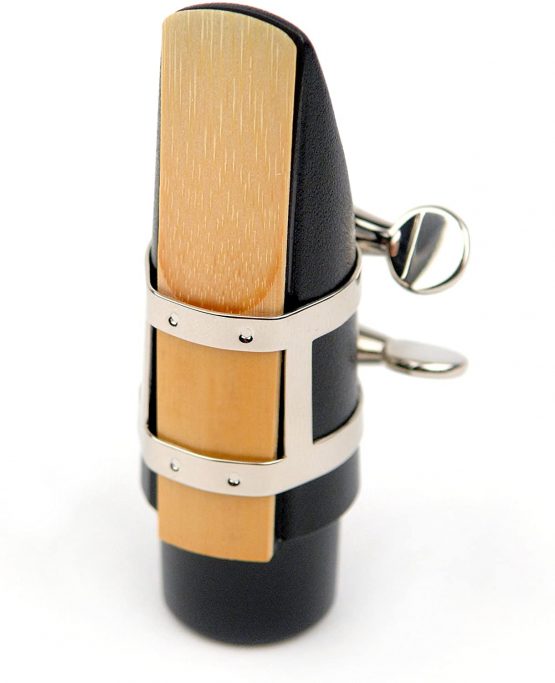 Rico Nickel Plated Ligature and Cap for Soprano Sax - Image 2
