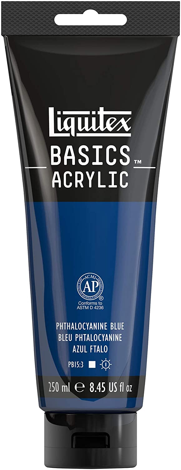 Liquitex Basics 4385316 Acrylic Paint, Mono-pigmented Artist Pigments, Lightfast, Medium Viscosity, Archive Quality