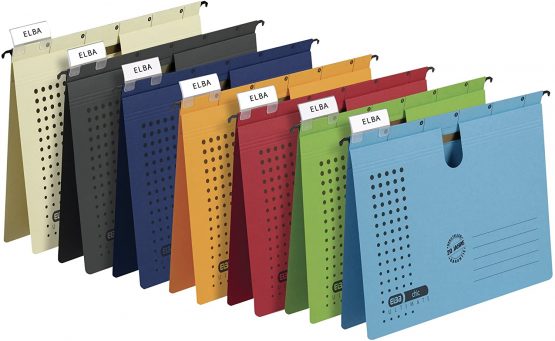 Elba Recycled Card for DIN A4 Hanging File 5 Piece Yellow - Image 4