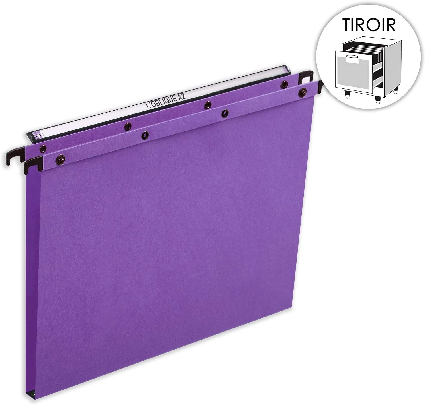 Elba 100330291 Suspension File A4 15 mm Base Kraft Paper Pack of 25 Lilac