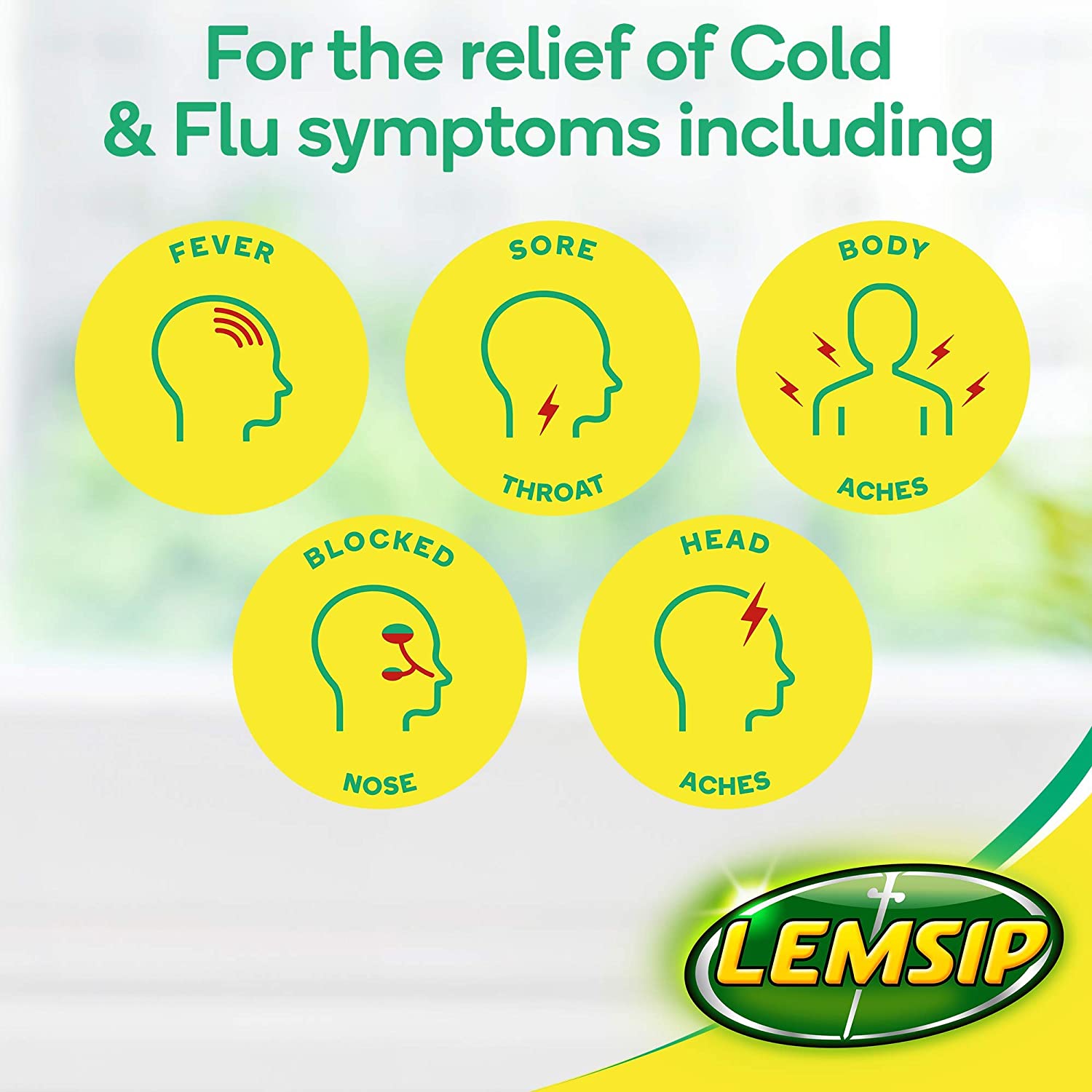 Lemsip Cold and Flu Sachets, Lemon, 10 Total, Paracetamol, Cold and Flu Relief, Headache, Blocked Nose Relief - Image 4