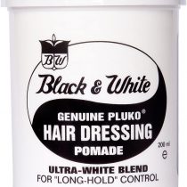 Black and White Pluko Hair Dressing Pomade 200ml