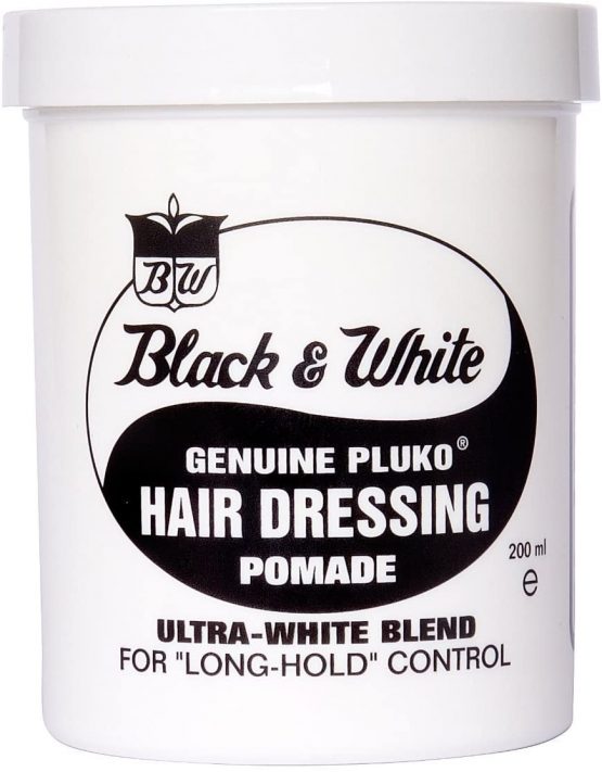 Black and White Pluko Hair Dressing Pomade 200ml