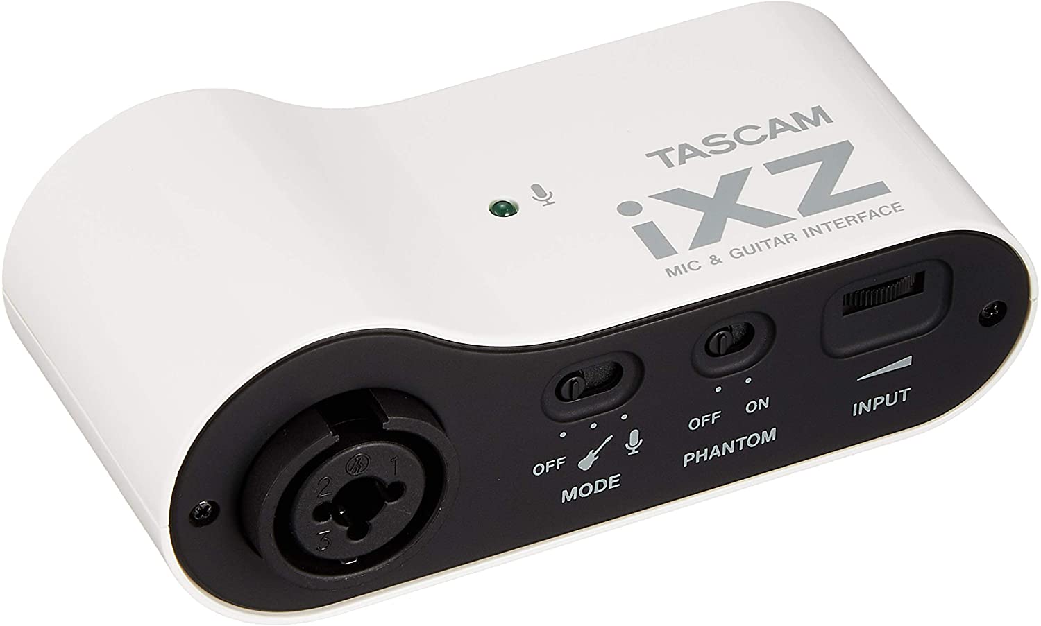 Tascam iXZ - Mic/Guitar Interface for iPad/iPhone/iPod, Multicoloured - Grey