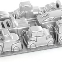 Nordic Ware Sweet Rides Classic Car Cast Aluminium Non Stick Bundt Baking Pan 5 Cup - Silver