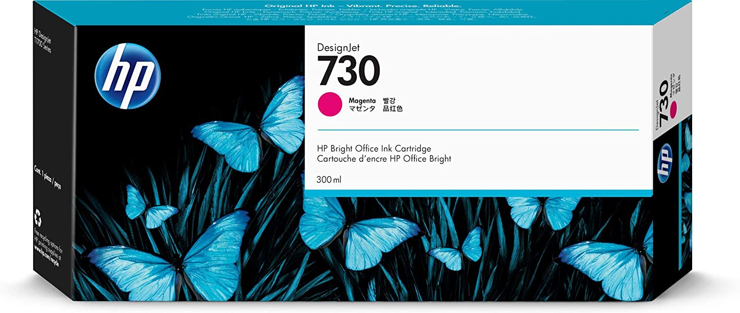 Original Ink Cartridge Compatible with Designjet T1700 Printer Series, 300 ml, Magenta, Standard Yield