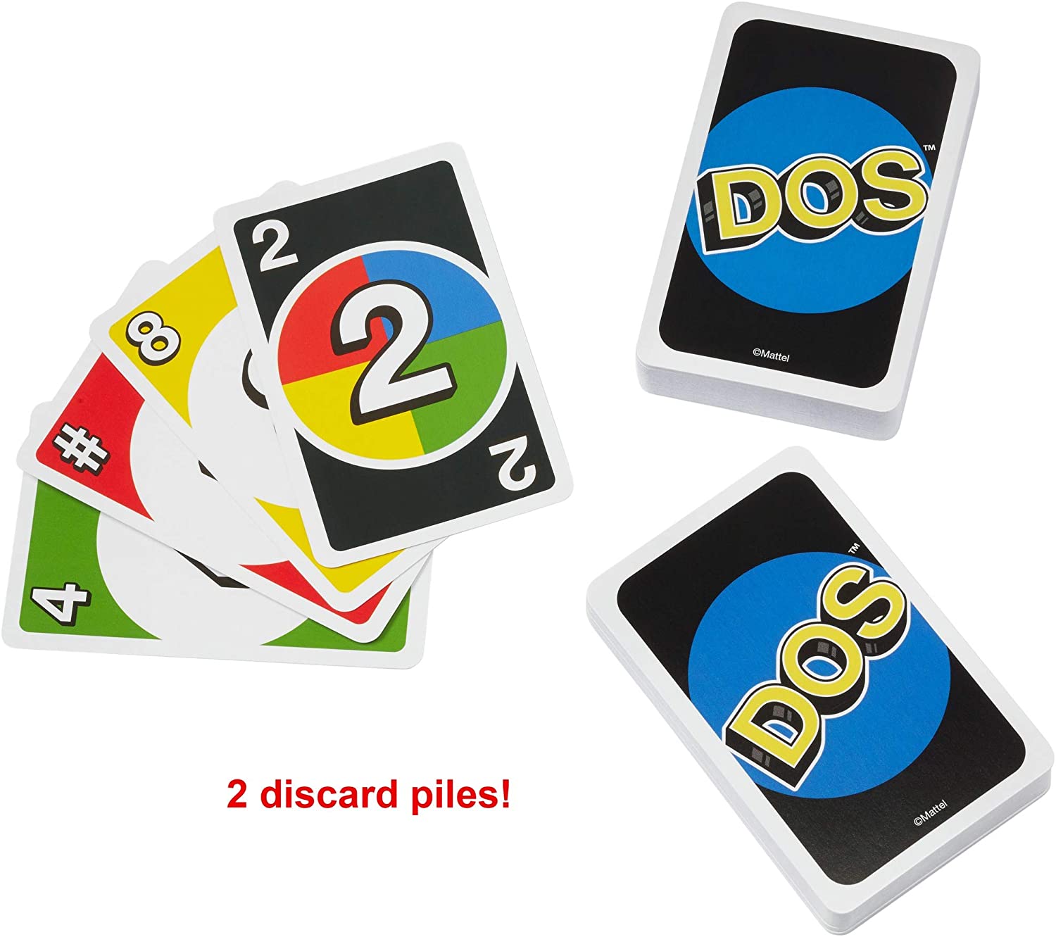 Mattel Games DOS, Uno Card Game, Mattel Games, Family card game, FRM36, Multicolor, 1 Unidad ( Paquete de 1) - Image 3