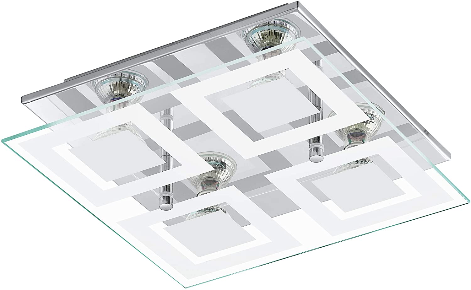 EGLO 94226 ALMANA Wall Ceiling Light in Chrome, Silver
